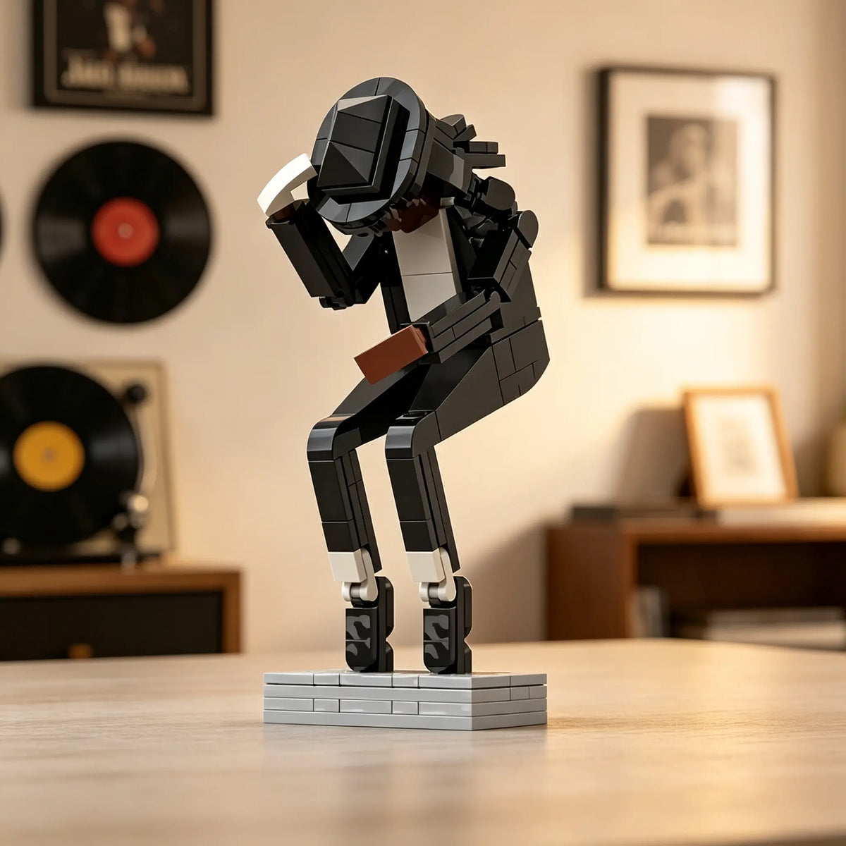 Michael Jackson Dance Pose Building Block Figure