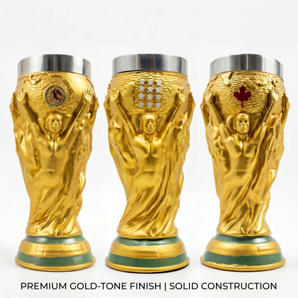 【17oz】 Creative Gold Trophy Beer Mug – Home, Office & Party Drinking Cup – Fun Birthday & Holiday Gift for Adults