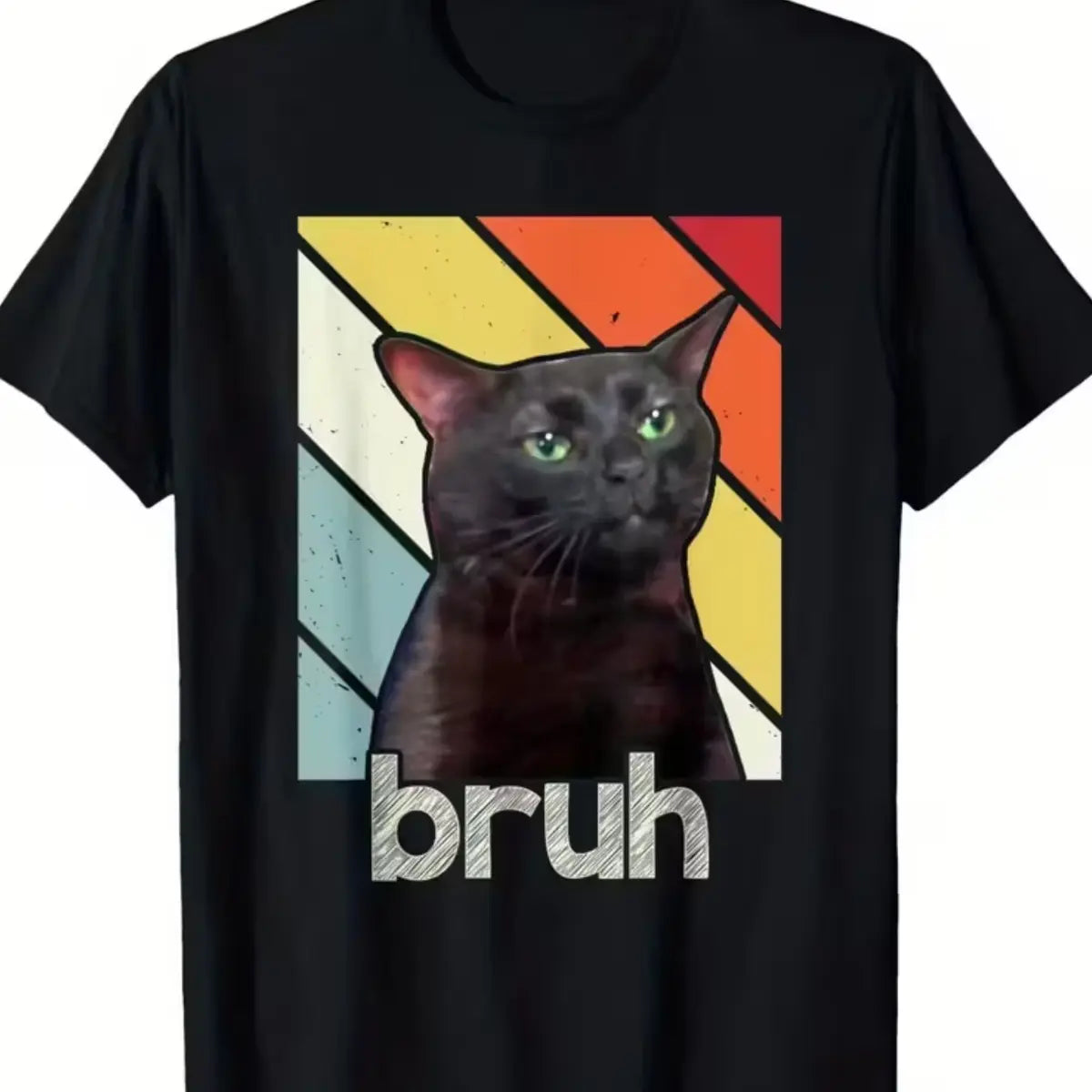 Boys' Funny Bros & Cat Meme Graphic T-Shirt, Oversized Cotton Crew Neck Tee for Casual Wear & Valentine's Gifts