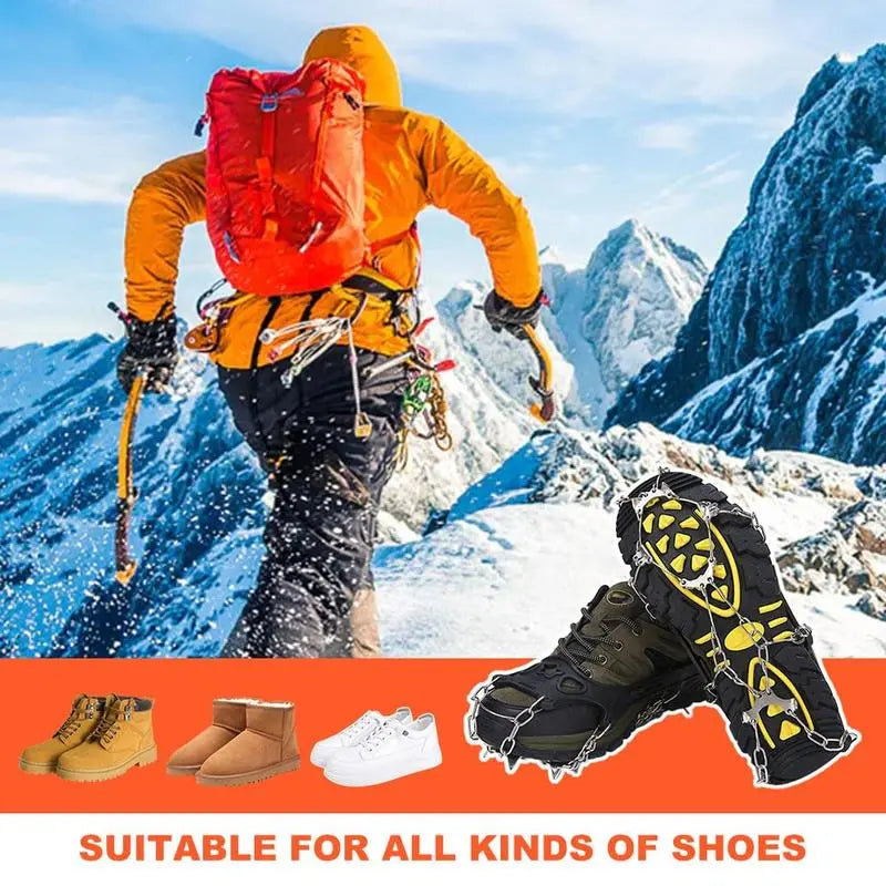 Lightweight Anti-Slip Ice Cleats for Shoes & Boots
