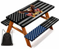 USA 250th Anniversary Patriotic Picnic Table & Bench Covers Set (3-Piece)
