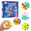 4-Pack Suction Cup Spinner Sensory Toys, Stick-and-Spin Fidget Toys for Toddlers, Travel, Bath & Desk Play