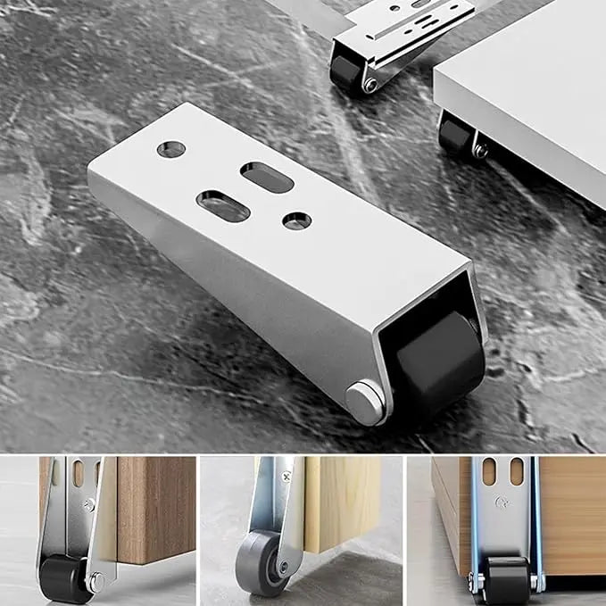 [2PCS] Door drooping universal translation door guide wheel to prevent door bottom falling flat door bottom support wheel translation door pulley casters factory