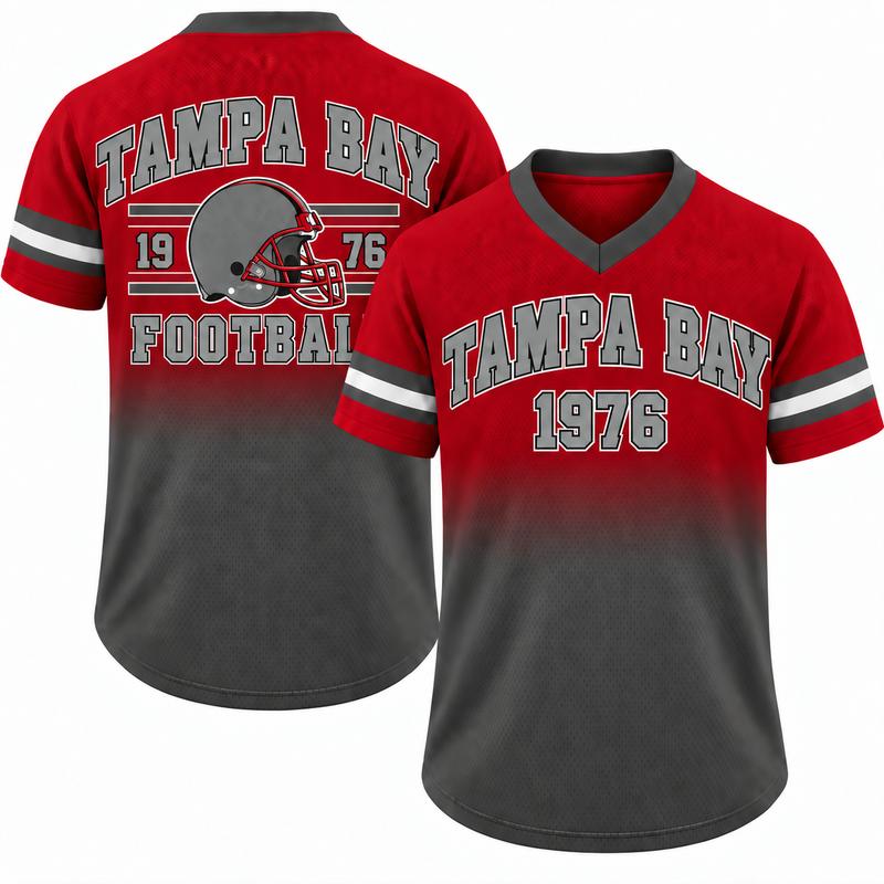 Unisex Game Day Gradient V-Neck Mesh Jersey