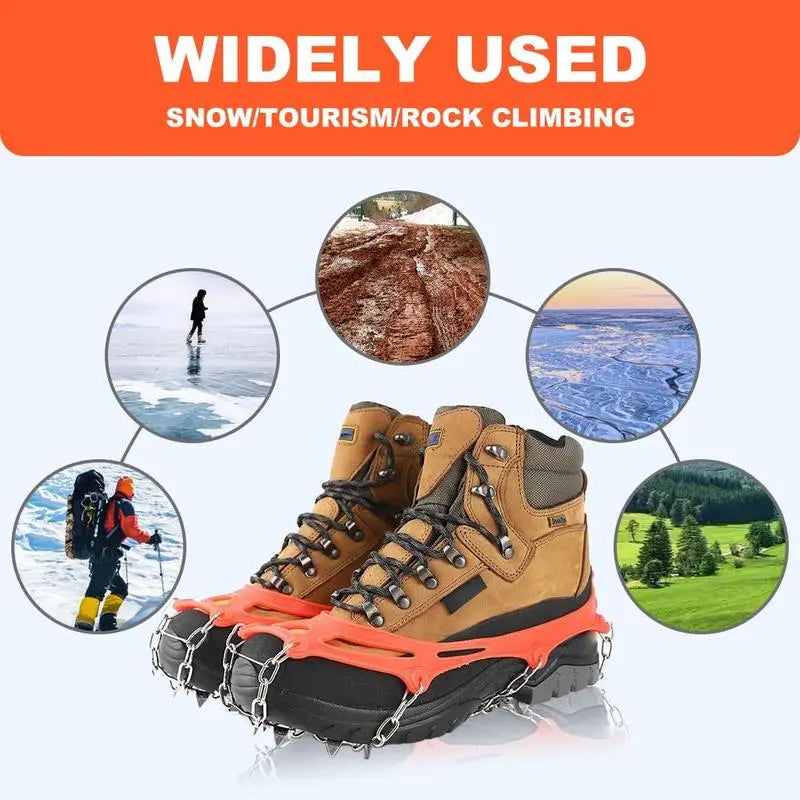 Lightweight Anti-Slip Ice Cleats for Shoes & Boots