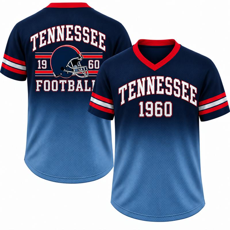 Unisex Game Day Gradient V-Neck Mesh Jersey