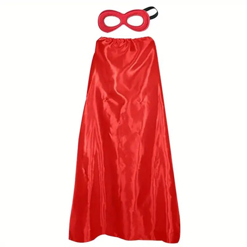 Unisex Adult Superhero Cape & Mask Costume Set