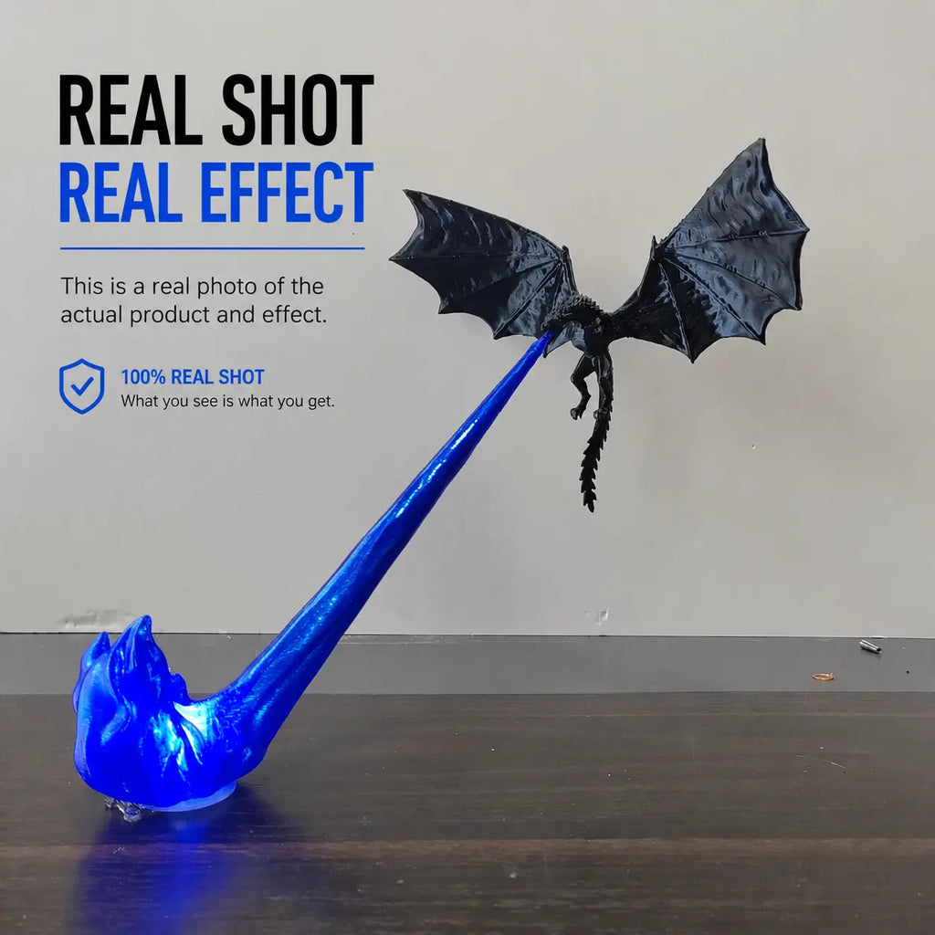 3D Printed Dragon Flame Book Nook with LED Light, Fantasy Bookshelf Decor & Gift for Book Lovers
