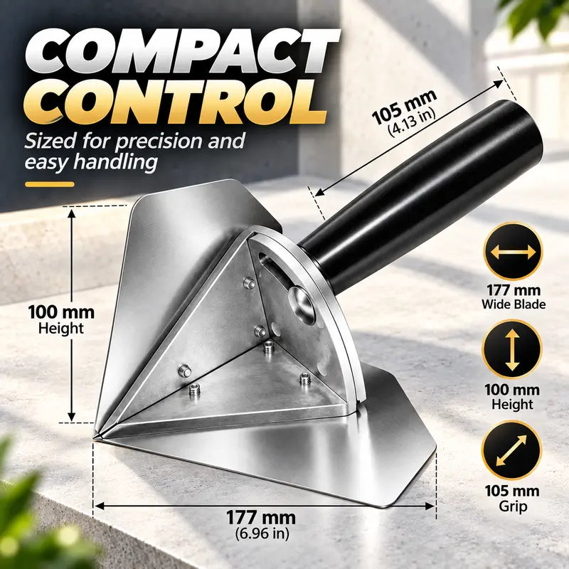 Stainless Steel Interior Corner Finishing Trowel for Plaster & Putty