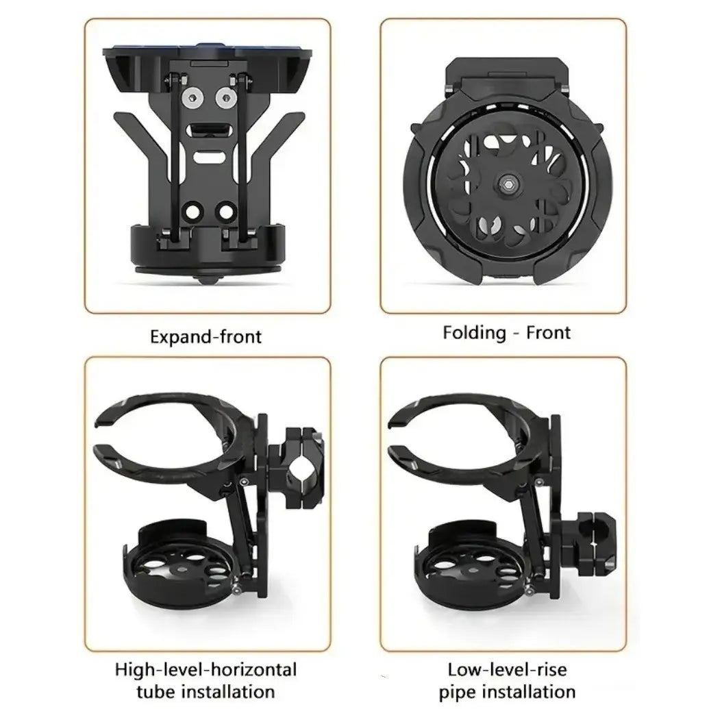 360° Rotating Foldable Handlebar Bottle Holder
