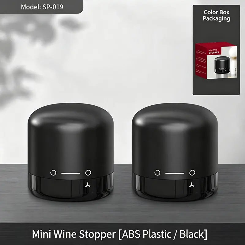 Reusable Vacuum Wine Stopper with Built-In Pump, Leak-Resistant Bottle Sealer for Wine & Champagne