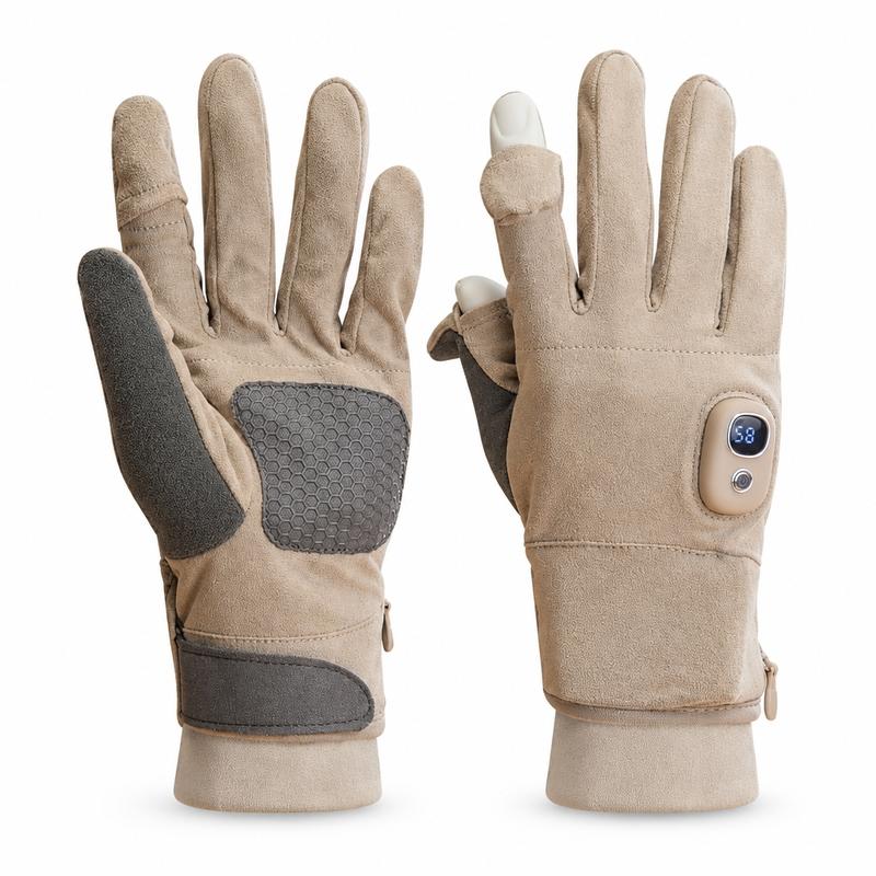 TYglobal Rechargeable Touchscreen Heated Gloves – 3 Heat Levels, 3000mAh