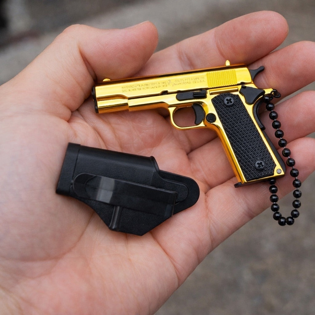 Glock 17 Mini Pistol Keychain - Full Metal Simulation Model