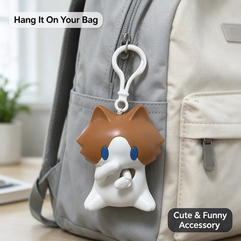 Interactive Kitten Pendant, Bag Charm Gift Package with Decorative Accessories for Luggage & Bag Accessories Collection