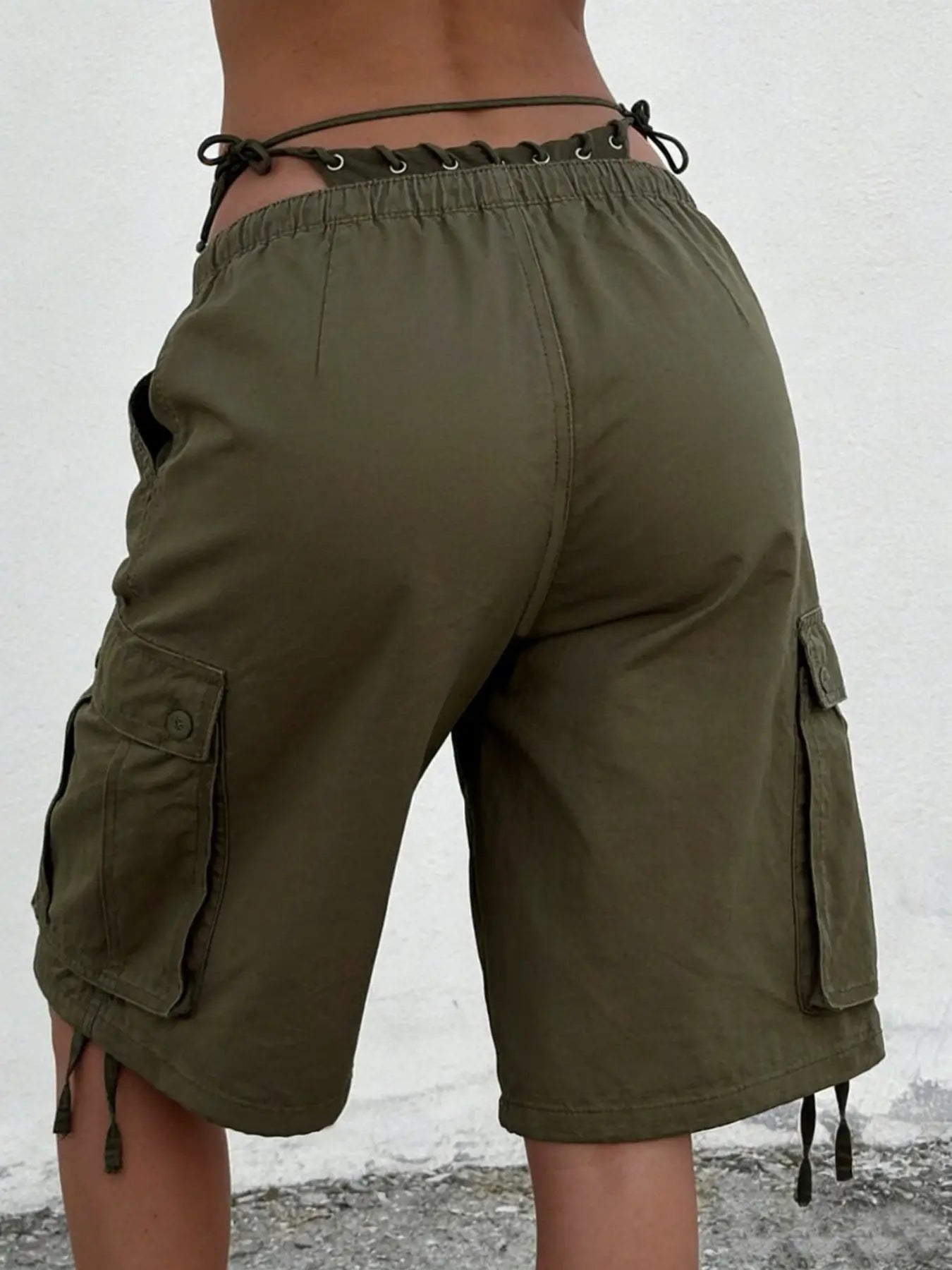 Women's New Vintage Workwear Shorts, Fashion Loose-Fit Casual Mid-Length Pants for Everyday Wear, Versatile and Stylish