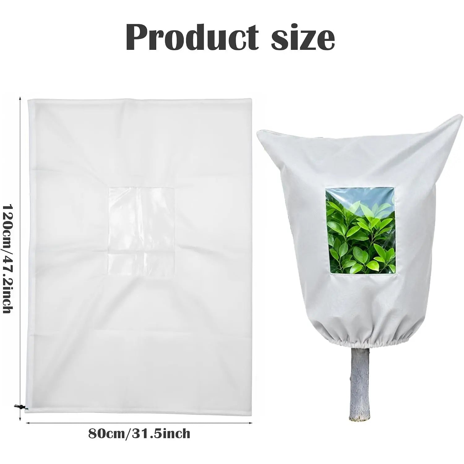 Plant Frost Cover with Viewing Window