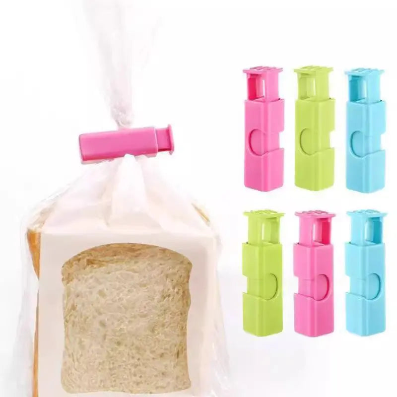 10-Pack Press-Lock Food Sealing Clips for Bread, Toast & Snack Bags, Reusable Kitchen Storage Clips