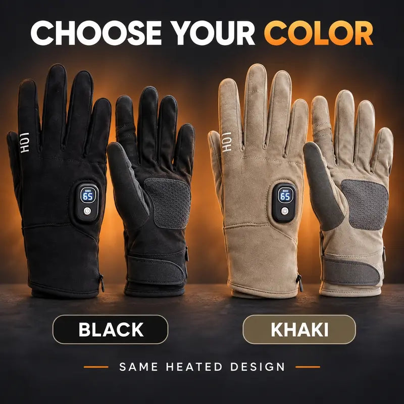 TYglobal Rechargeable Touchscreen Heated Gloves – 3 Heat Levels, 3000mAh