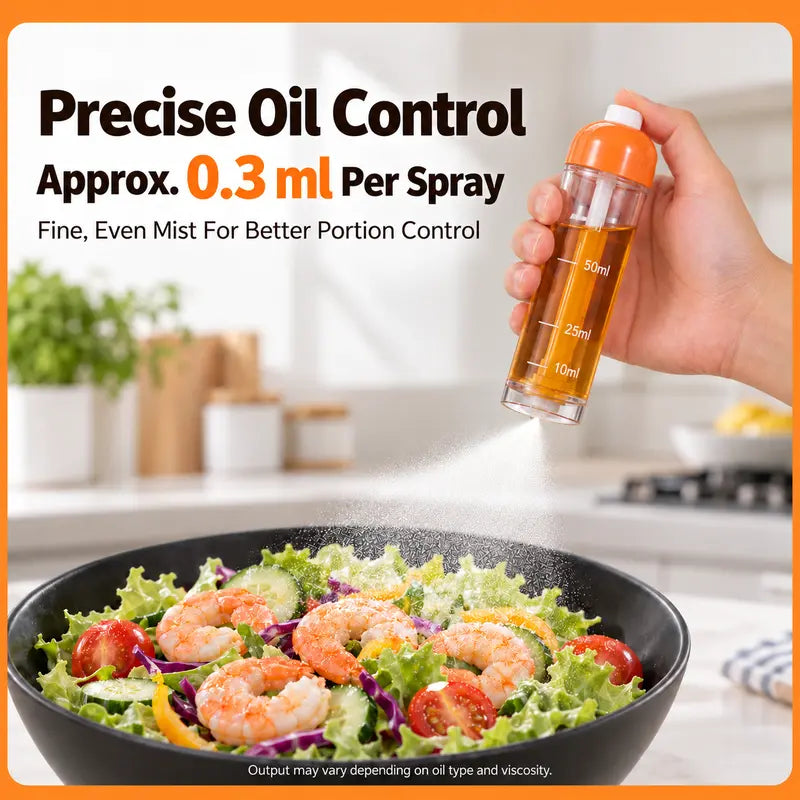 Refillable Fine-Mist Cooking Oil Sprayer with Bottom-Fed Nozzle