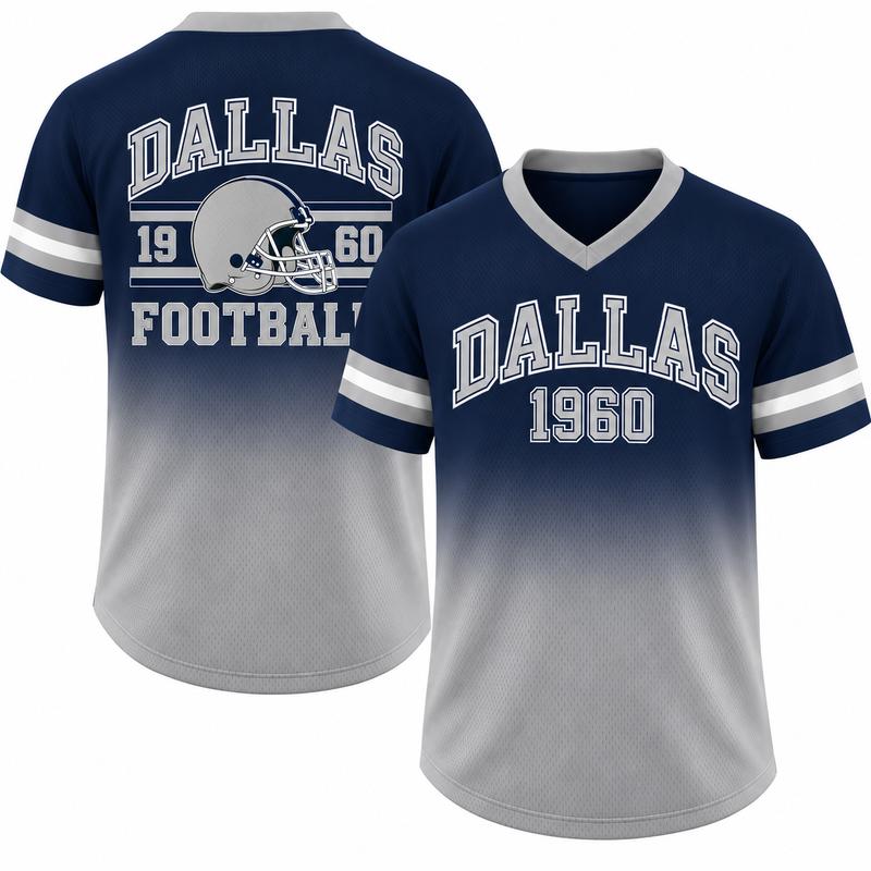 Unisex Game Day Gradient V-Neck Mesh Jersey