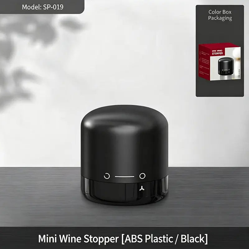 Reusable Vacuum Wine Stopper with Built-In Pump, Leak-Resistant Bottle Sealer for Wine & Champagne