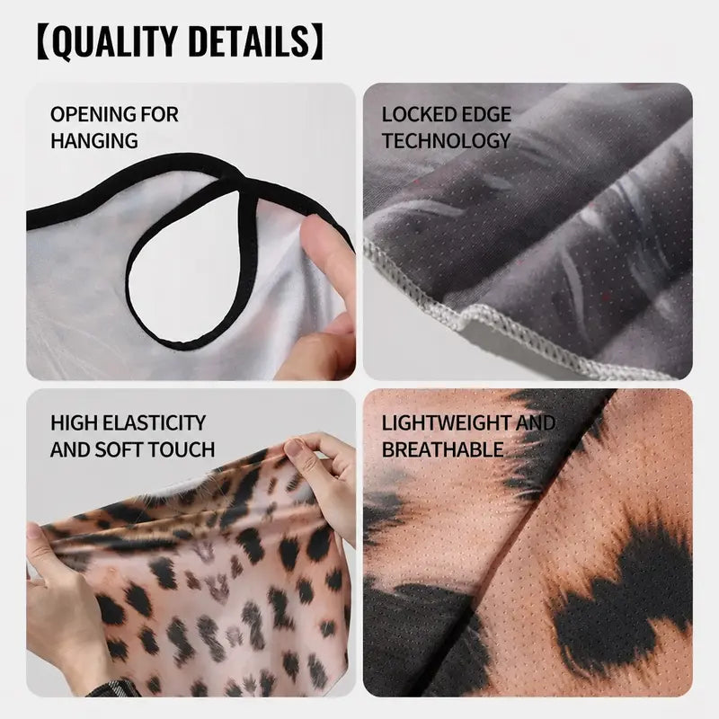Yeomoo 3D Animal Print Cooling Neck Gaiter with UPF 50+ Sun Protection