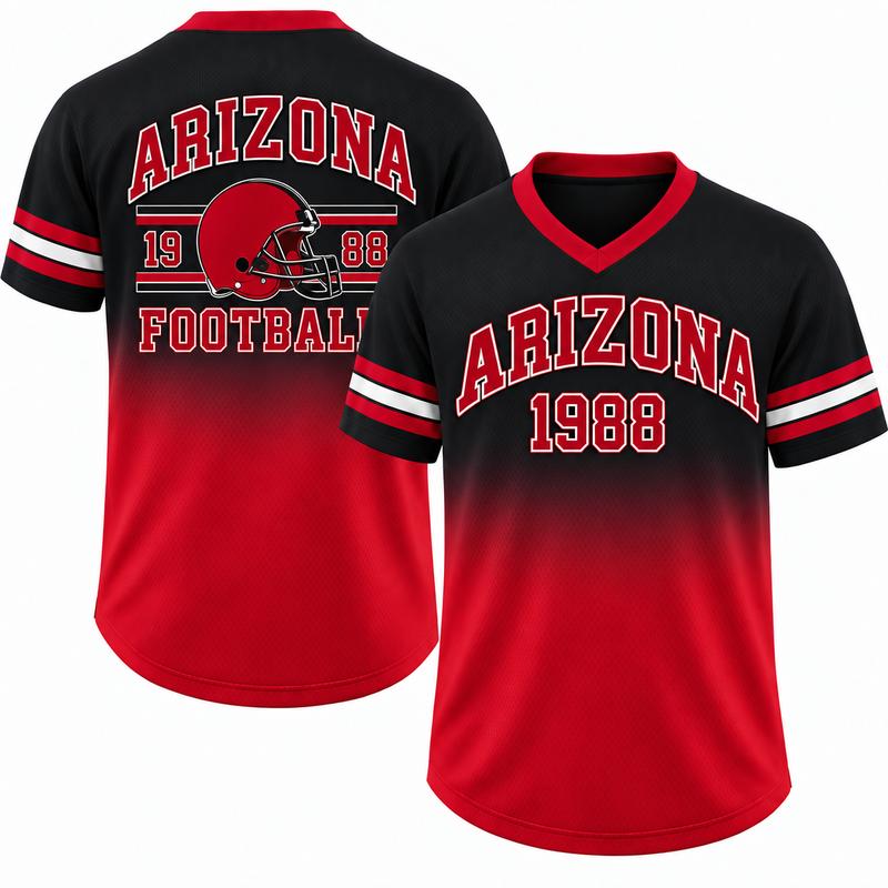 Unisex Game Day Gradient V-Neck Mesh Jersey