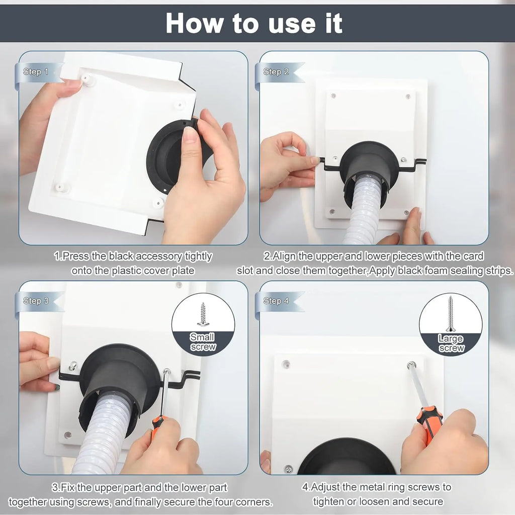 2.36-Inch Split HVAC Line-Set Wall Cover Plate Kit