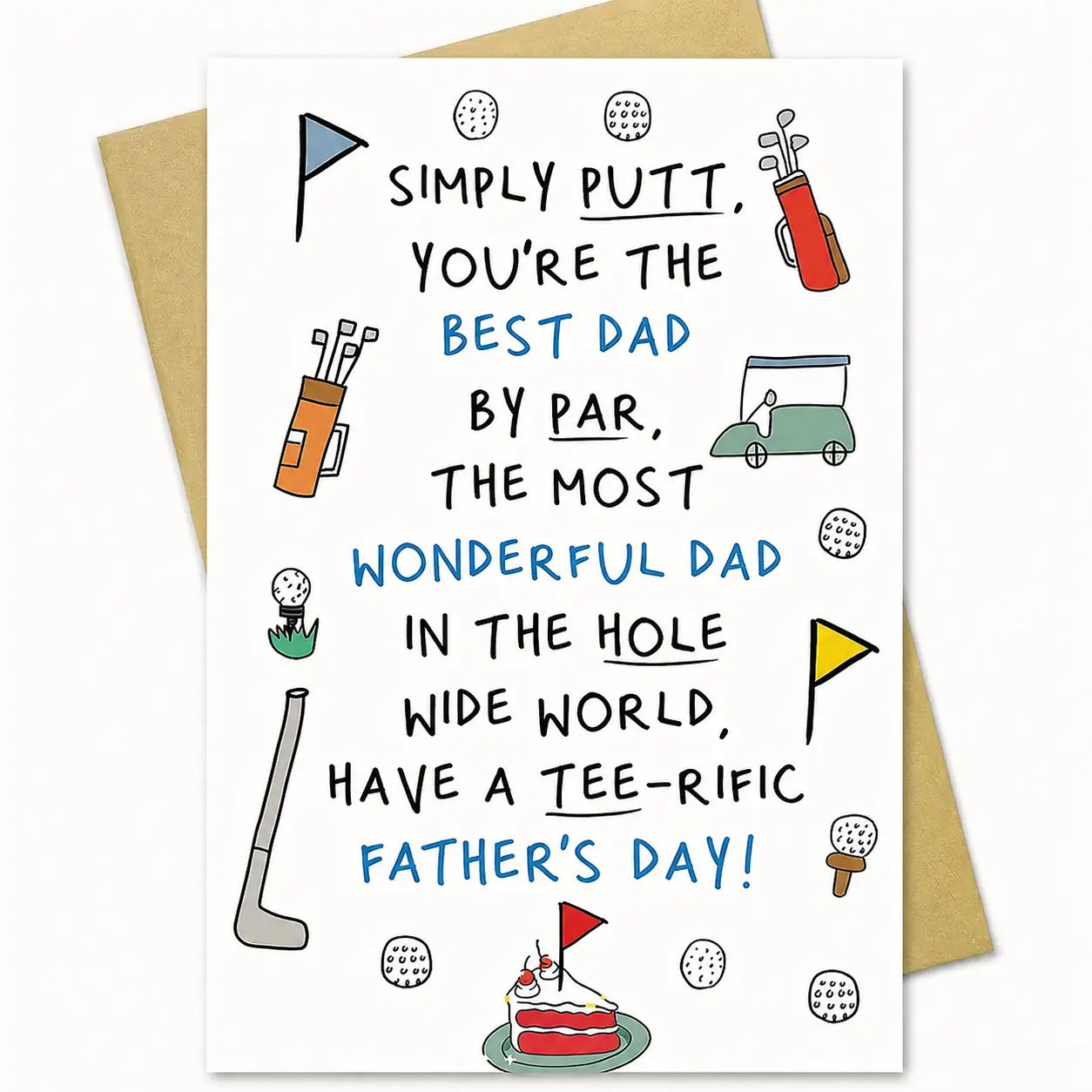 Funny Father's Day Card, Gift from Daughter Son, Fathers Day Gift Card, Gift For Him, Card For Daddy, Papa Presents