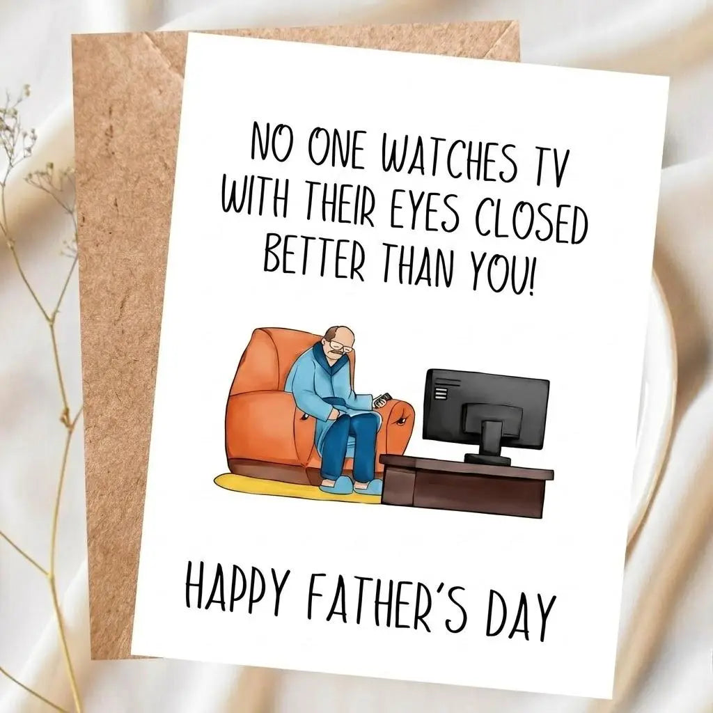 Funny Father's Day Card, Gift from Daughter Son, Fathers Day Gift Card, Gift For Him, Card For Daddy, Papa Presents
