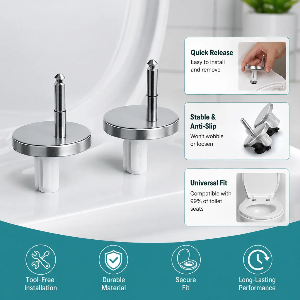 2-Pack Top-Mount Toilet Seat Expansion Bolts