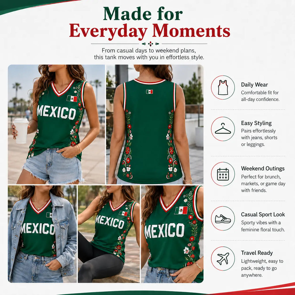 A sleeveless V-neck top made from lightweight, breathable fabric—suitable for watching soccer matches, fan gatherings, and everyday summer wear. Casual Sporty Top Fan Sportswear Top