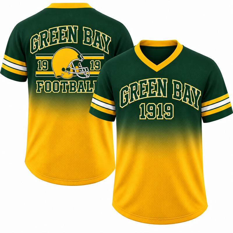 Unisex Game Day Gradient V-Neck Mesh Jersey