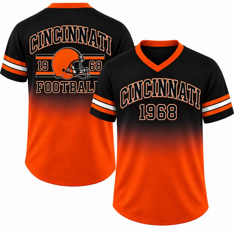 Unisex Game Day Gradient V-Neck Mesh Jersey