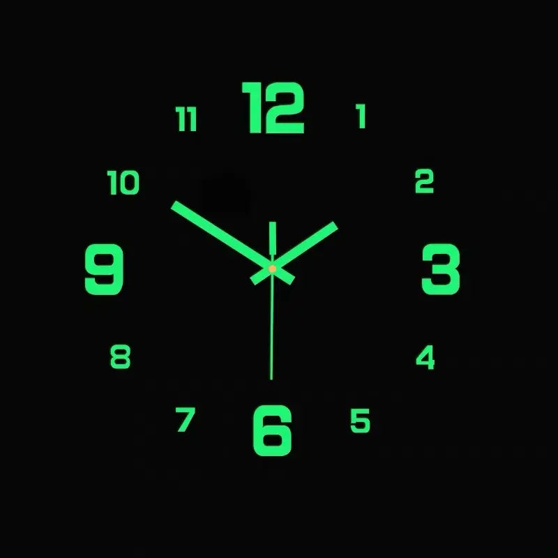 Modern 3D Digital Wall Clock, Silent Acrylic Night Light, Easy to Read, Perfect Gift, Stylish Design, Ideal for Dark Environments