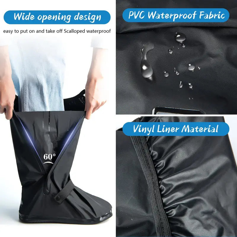 2XL Reusable Waterproof Non-Slip Boot Covers – 13.39 in