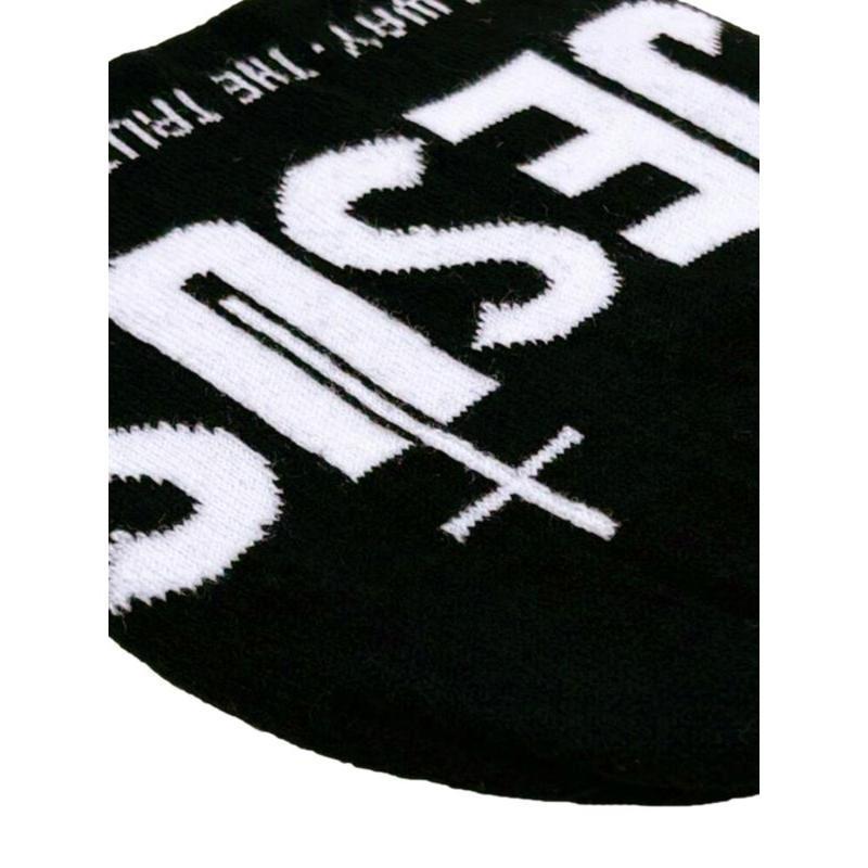 Unisex Y2K Letter Jacquard Cross & Heart Knit Beanie