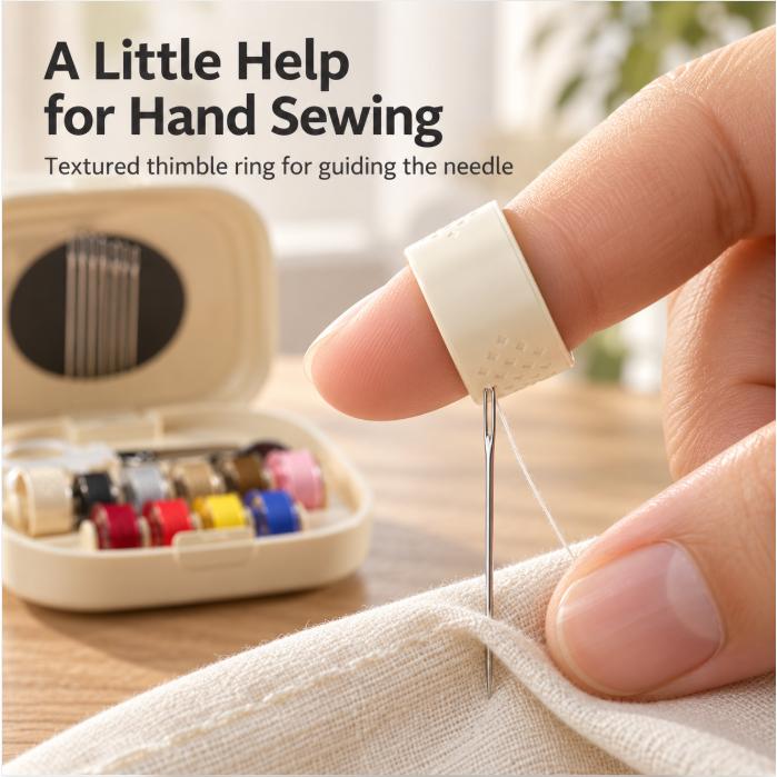 Mini Magnetic Rolling Spool Travel Sewing Kit & Storage Box