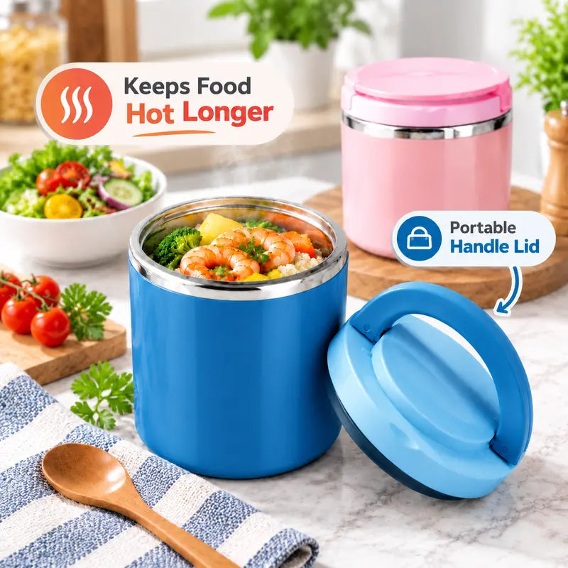 21.3 oz Leakproof Stainless Steel Bento Lunch Box with Handle