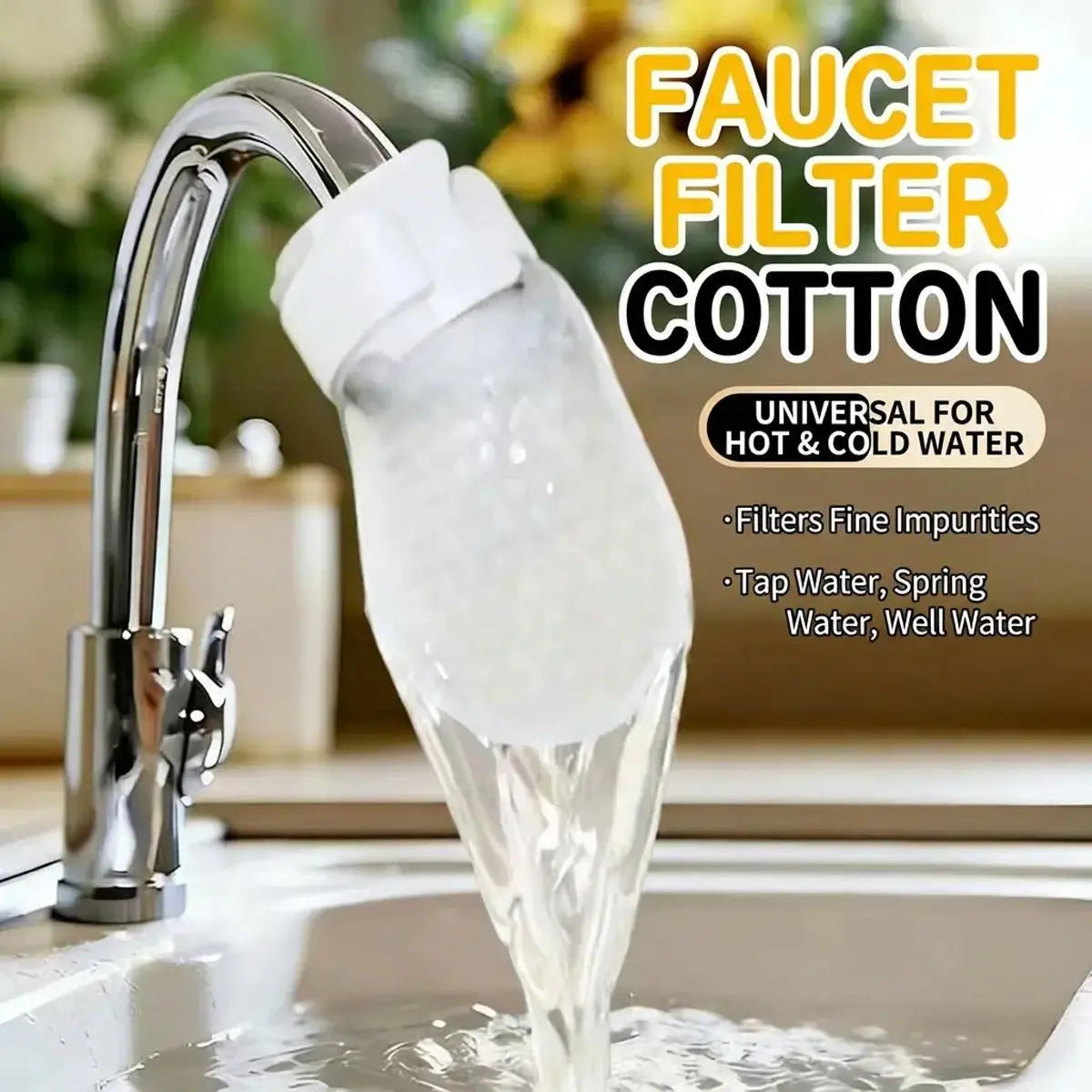 【FathersDayGift】Universal Faucet Filter BagEffective filtration for tap water and spring water, removes rust and various impurities