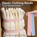 3 PCS of Elastic Clothing Organizer, Travel Luggage Space Saver, Adjustable Clothing Straps, With Buttons And Buckles, Drawer And Wardrobe Organizer, Random Colors