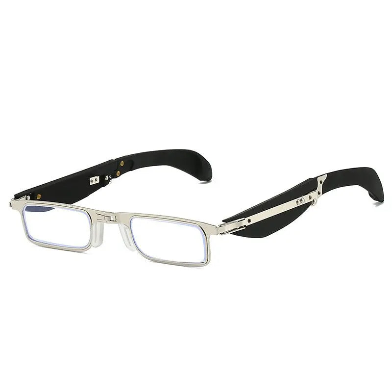 Foldable Square Blue Light Reading Glasses with Case