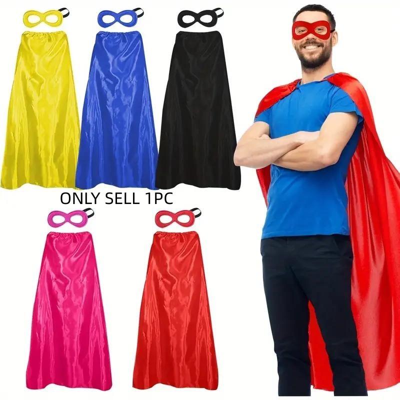 Unisex Adult Superhero Cape & Mask Costume Set