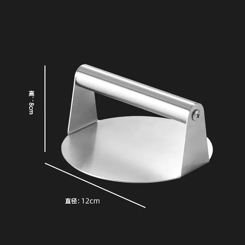 4.72" Stainless Steel Smash Burger Press, Non-Stick Grill Smasher for Burgers & Bacon on Flat Top Grills