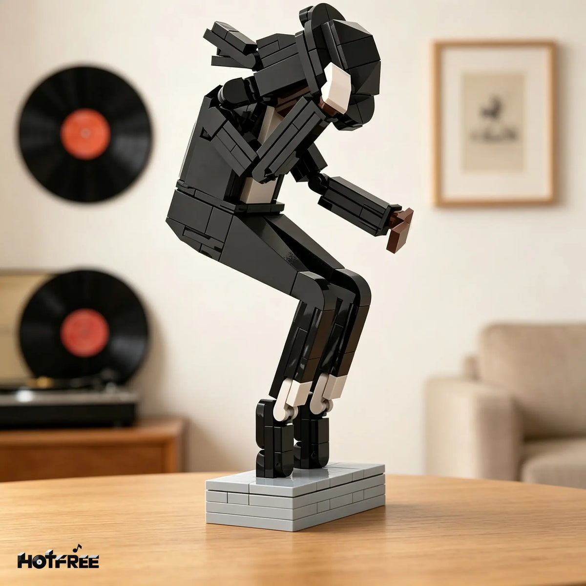 Michael Jackson Dance Pose Building Block Figure