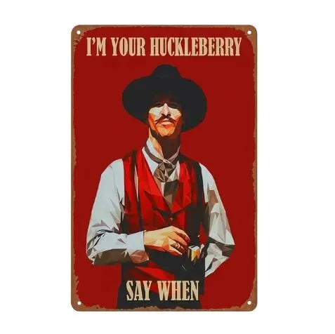 Doc Holliday Wyatt Earp Western Movie Wall Art Sign