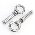 M6x50mm Ring Lifting Expansion Anchor Eyebolt 2 Pack Expansion Bolts Ceiling Hook Heavy Duty Bolts Anchor Fastener 304 Stainless Steel for Concrete Brick Wall