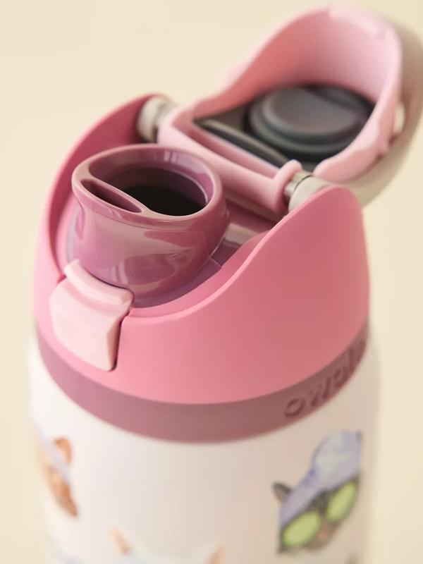 Owala Cat Collage FreeSip 32 oz Water Bottle, Cute Cat Print Insulated Stainless Steel Tumbler with Straw Lid