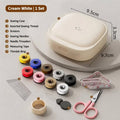 Mini Magnetic Rolling Spool Travel Sewing Kit & Storage Box
