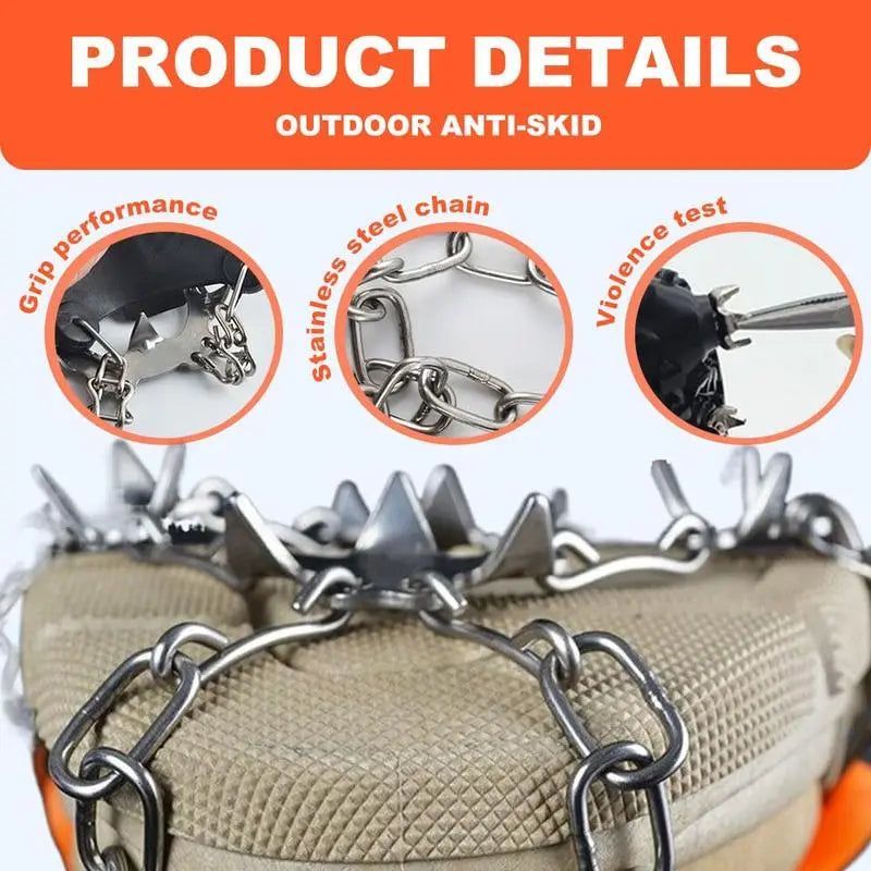 Lightweight Anti-Slip Ice Cleats for Shoes & Boots